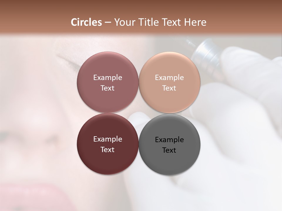 Care Trendy Face PowerPoint Template