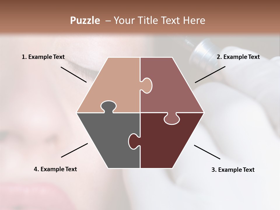 Care Trendy Face PowerPoint Template