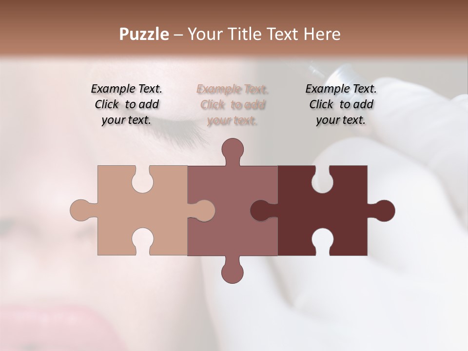 Care Trendy Face PowerPoint Template