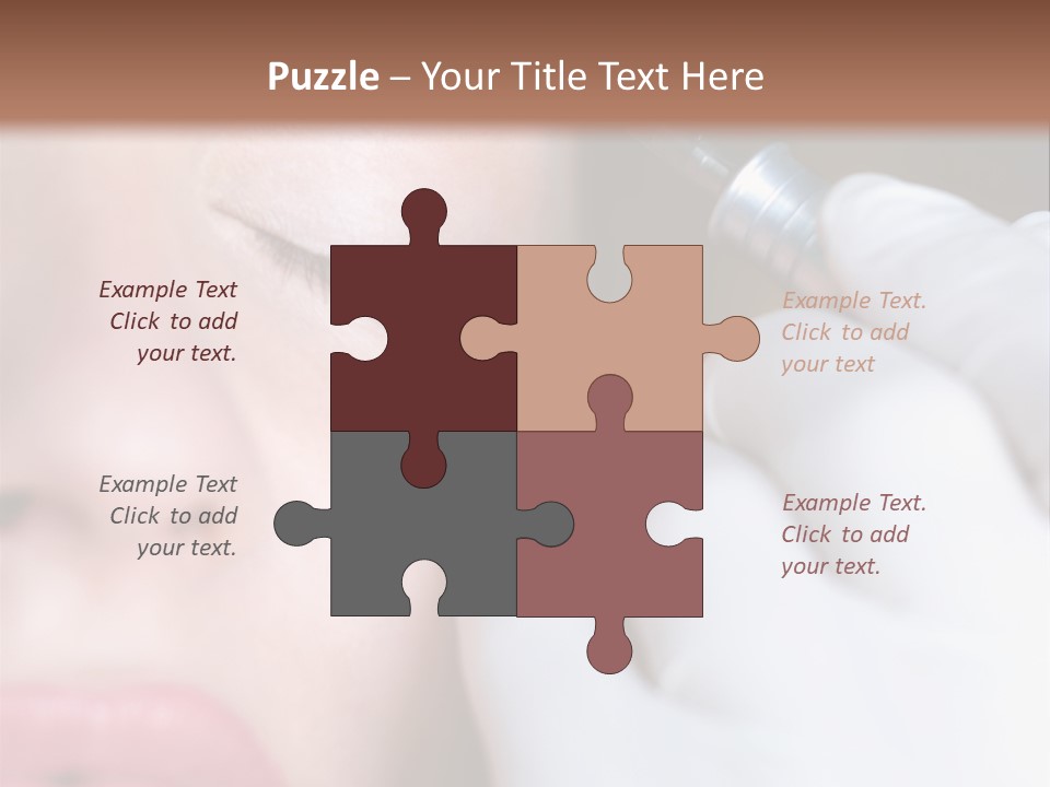 Care Trendy Face PowerPoint Template