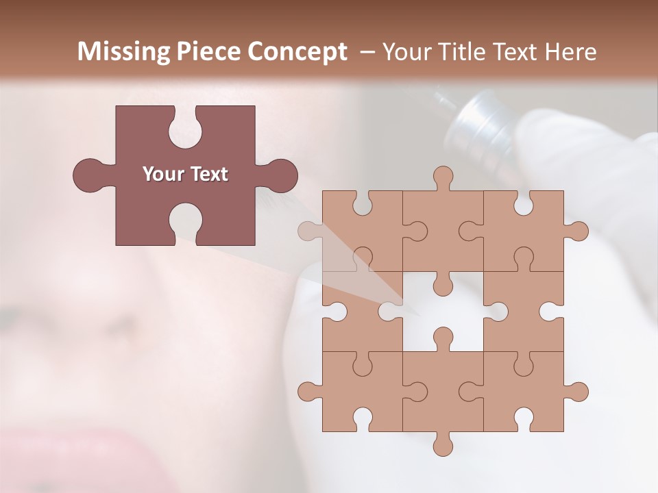 Care Trendy Face PowerPoint Template