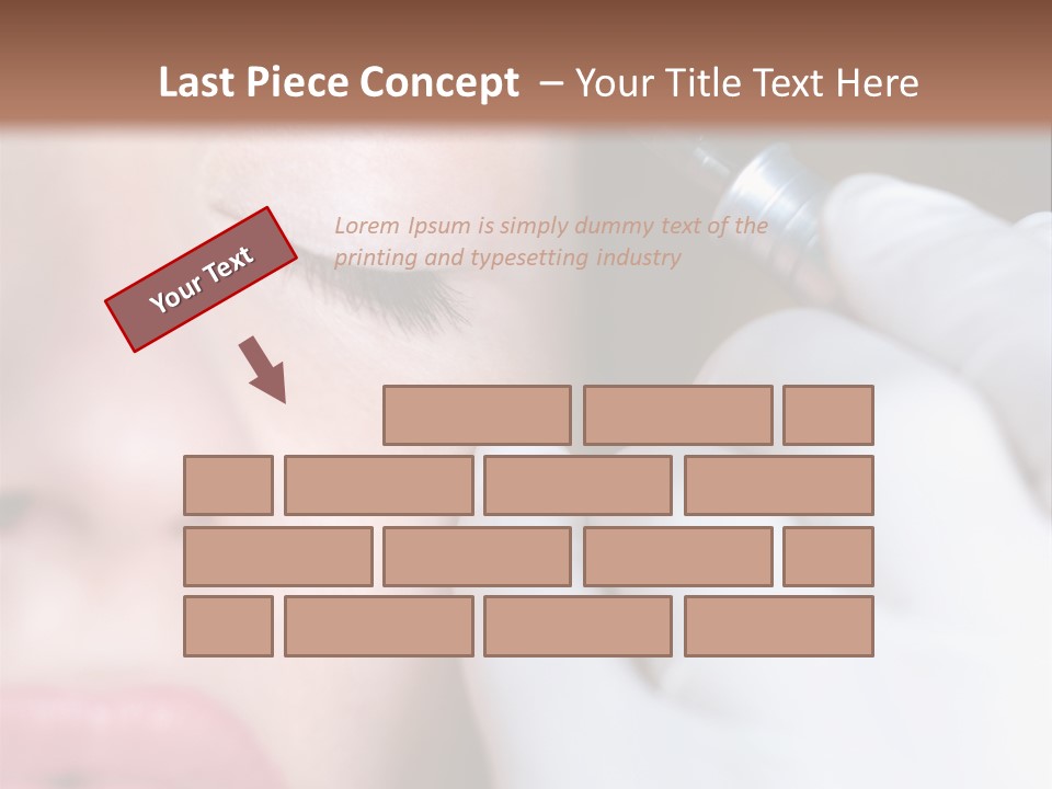 Care Trendy Face PowerPoint Template