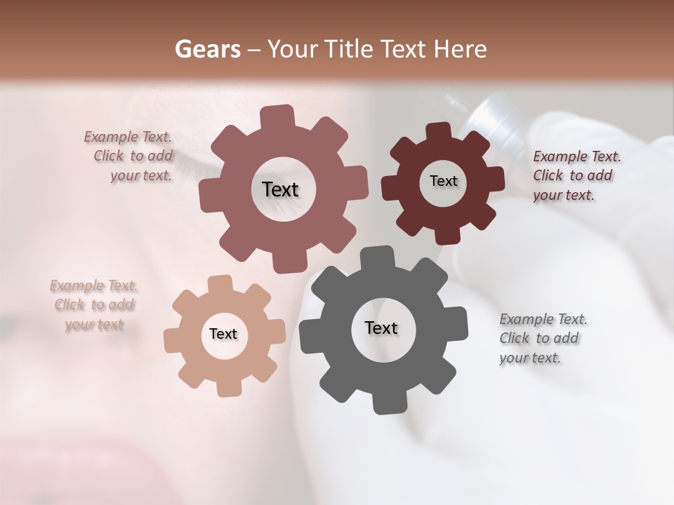 Care Trendy Face PowerPoint Template