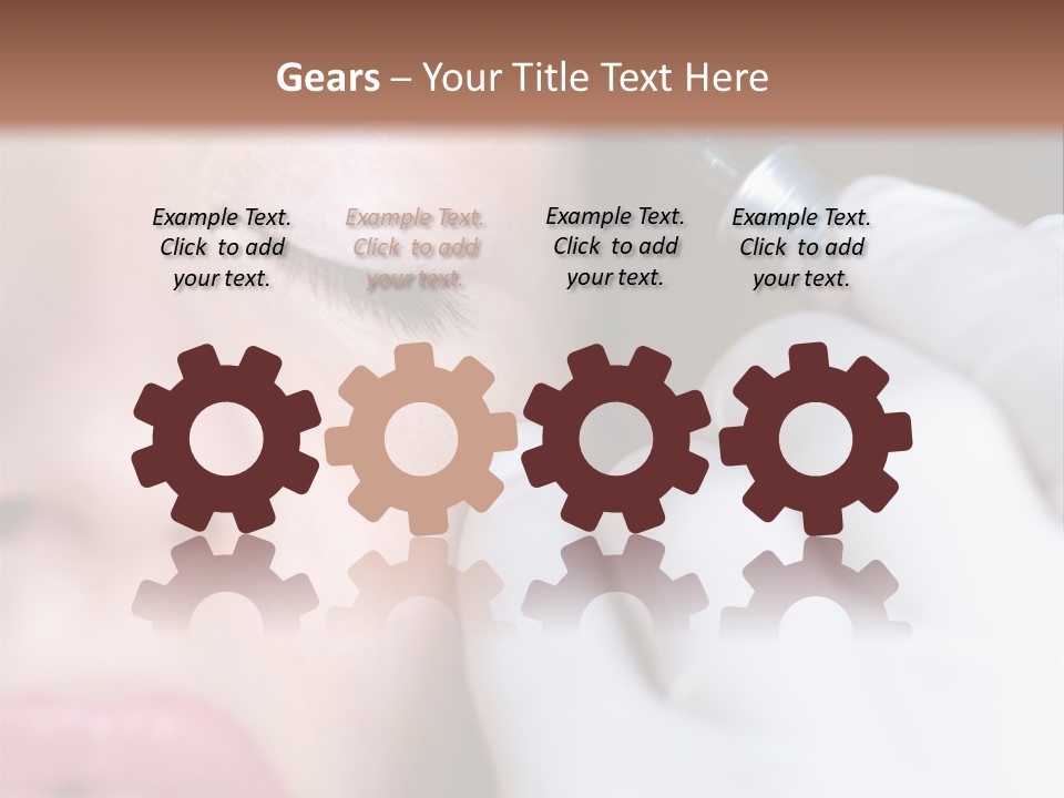 Care Trendy Face PowerPoint Template