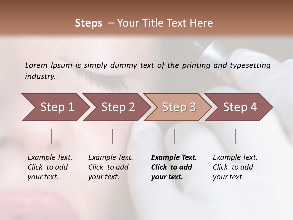 Care Trendy Face PowerPoint Template