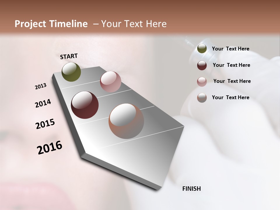 Care Trendy Face PowerPoint Template