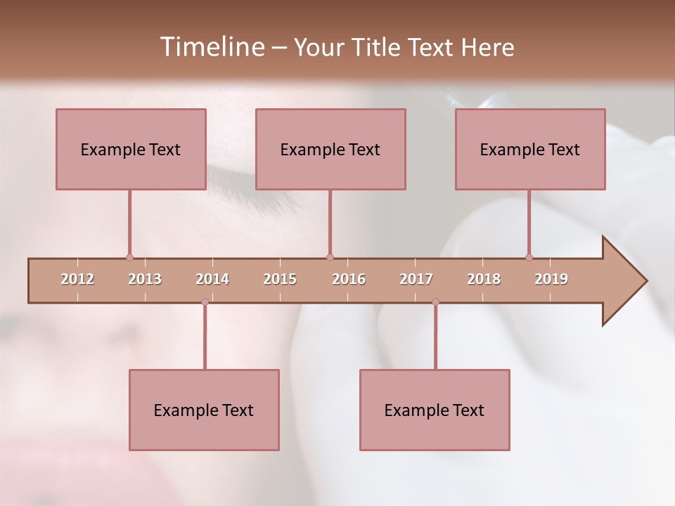 Care Trendy Face PowerPoint Template