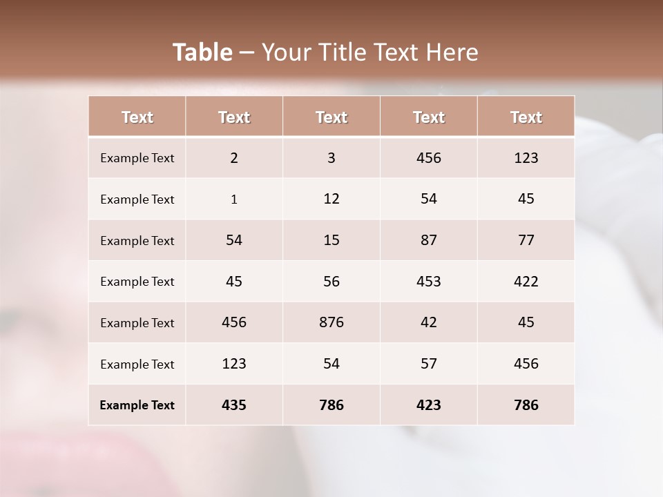 Care Trendy Face PowerPoint Template