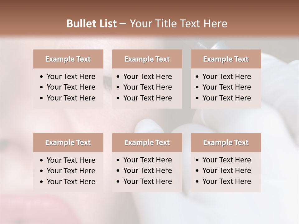 Care Trendy Face PowerPoint Template