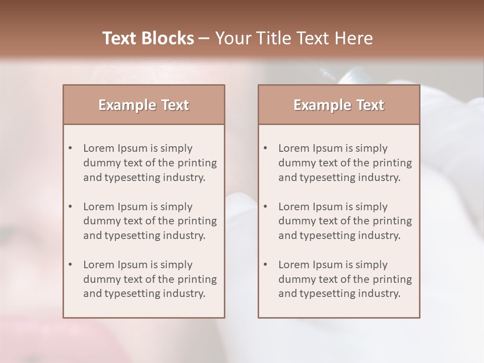Care Trendy Face PowerPoint Template
