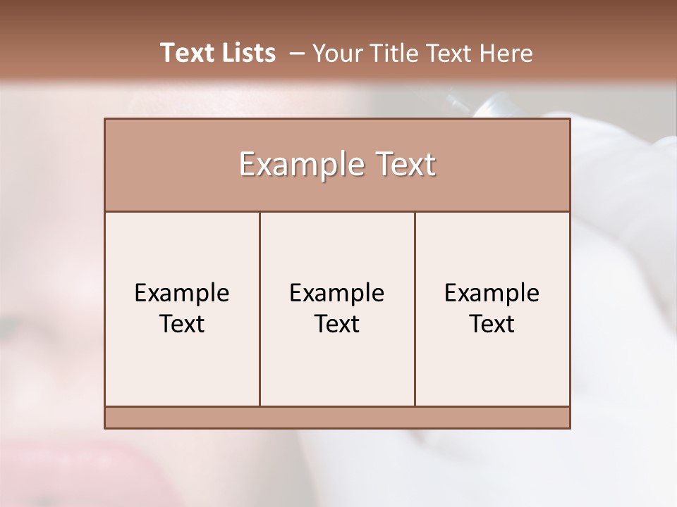 Care Trendy Face PowerPoint Template