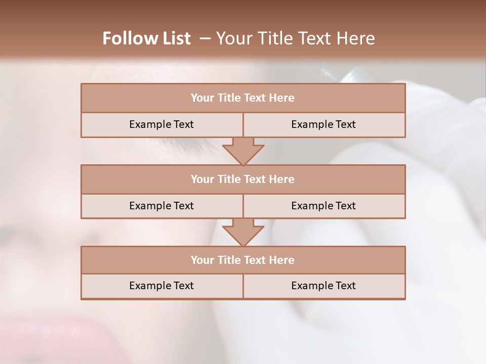 Care Trendy Face PowerPoint Template