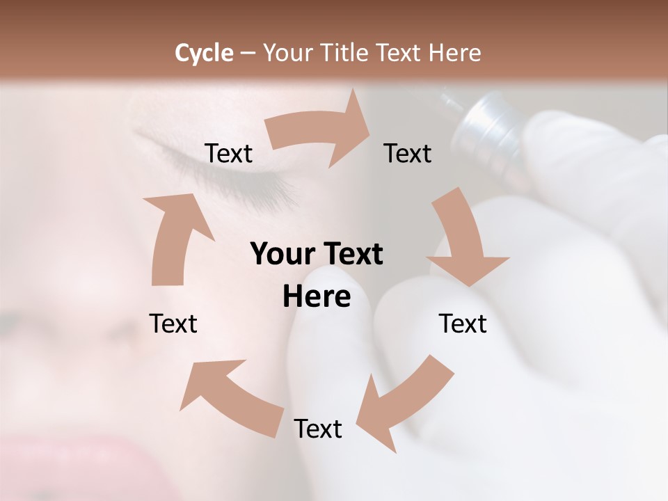 Care Trendy Face PowerPoint Template