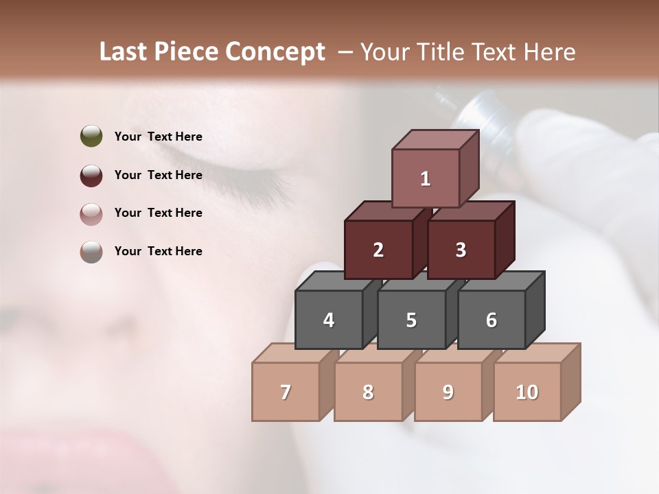 Care Trendy Face PowerPoint Template