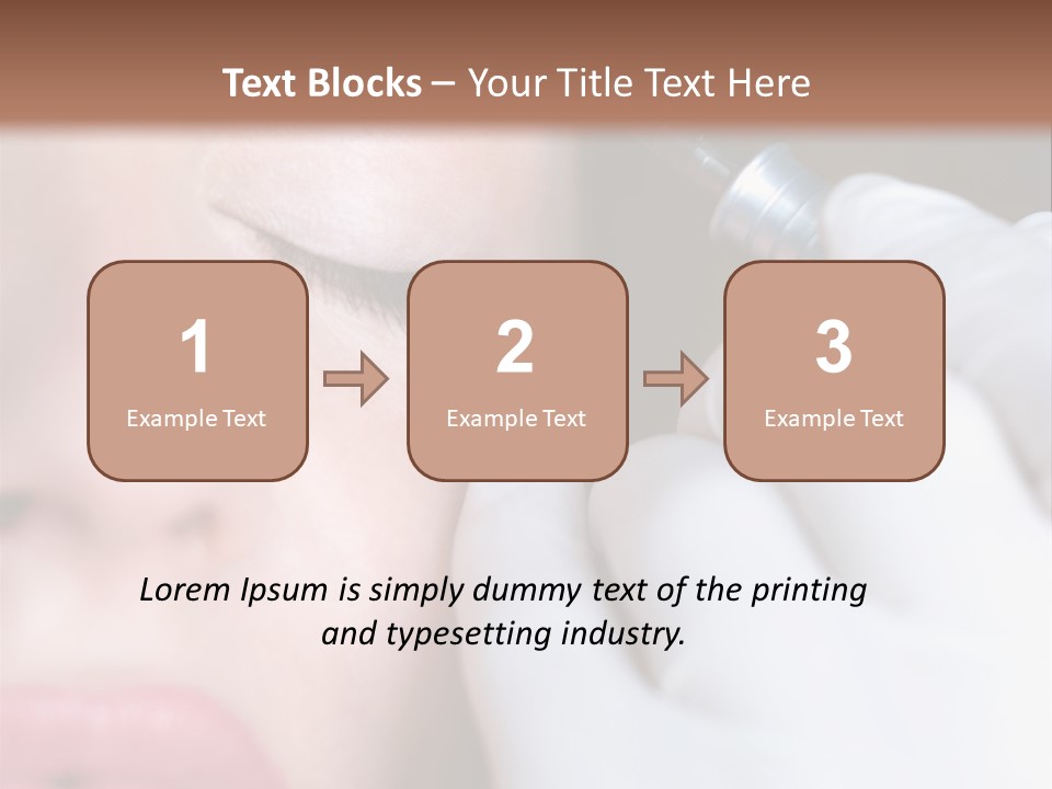 Care Trendy Face PowerPoint Template