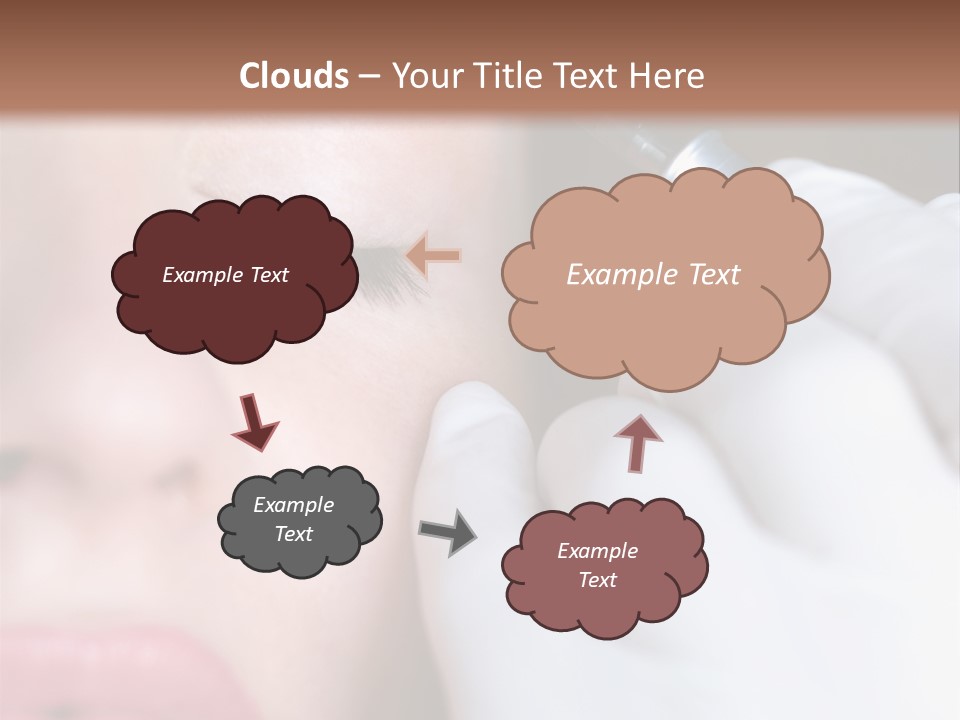 Care Trendy Face PowerPoint Template