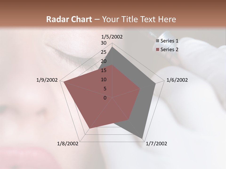 Care Trendy Face PowerPoint Template