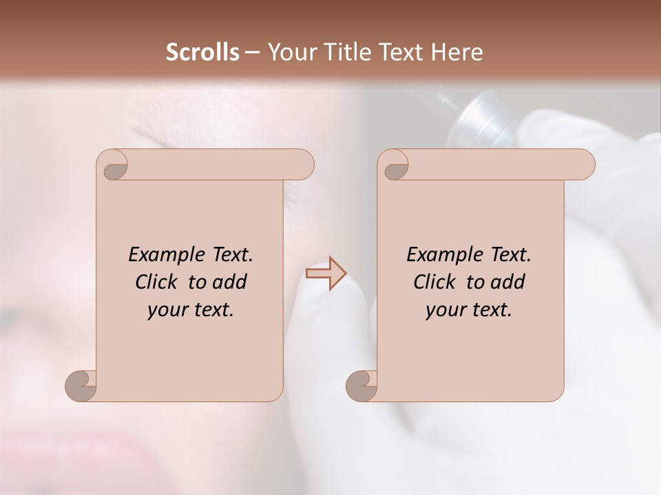 Care Trendy Face PowerPoint Template