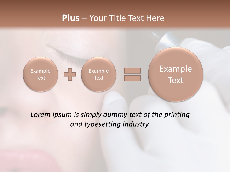 Care Trendy Face PowerPoint Template