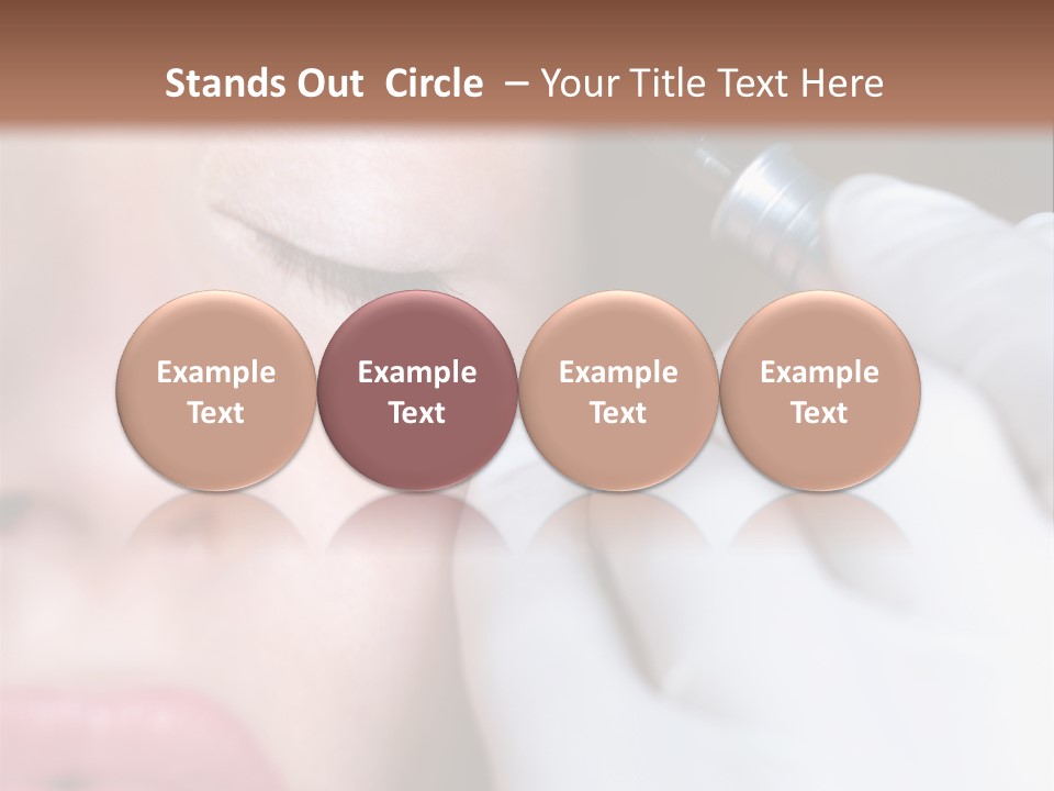 Care Trendy Face PowerPoint Template