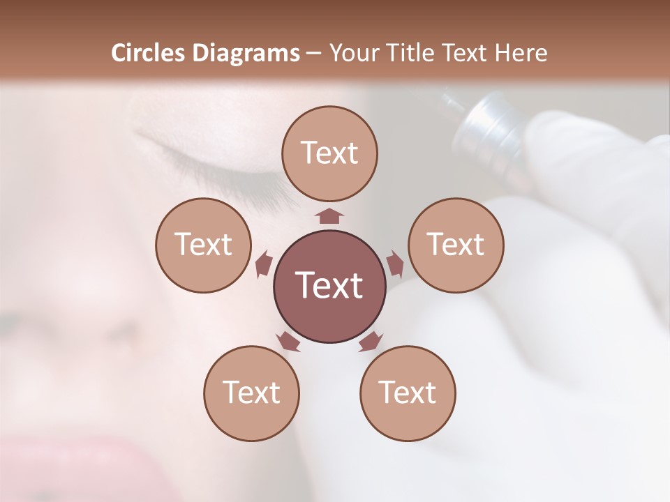 Care Trendy Face PowerPoint Template