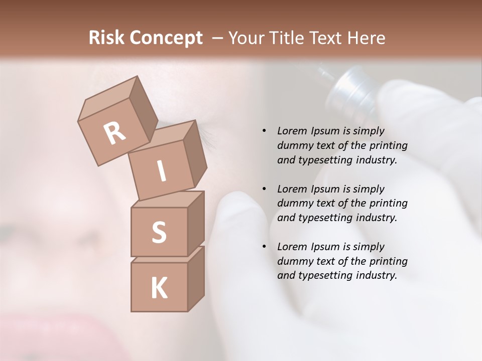 Care Trendy Face PowerPoint Template