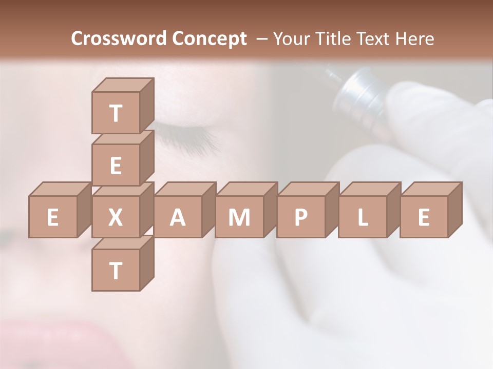 Care Trendy Face PowerPoint Template