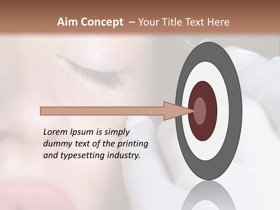 Care Trendy Face PowerPoint Template