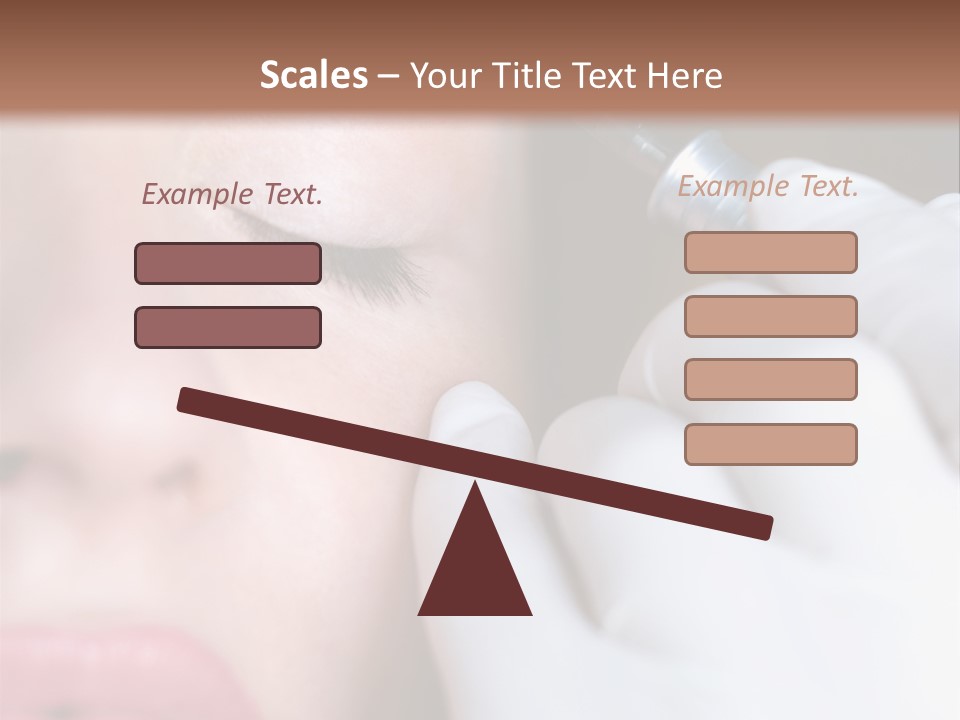 Care Trendy Face PowerPoint Template