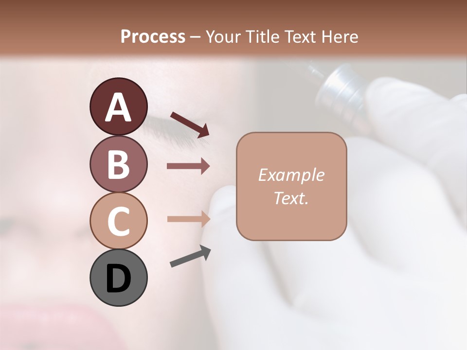 Care Trendy Face PowerPoint Template