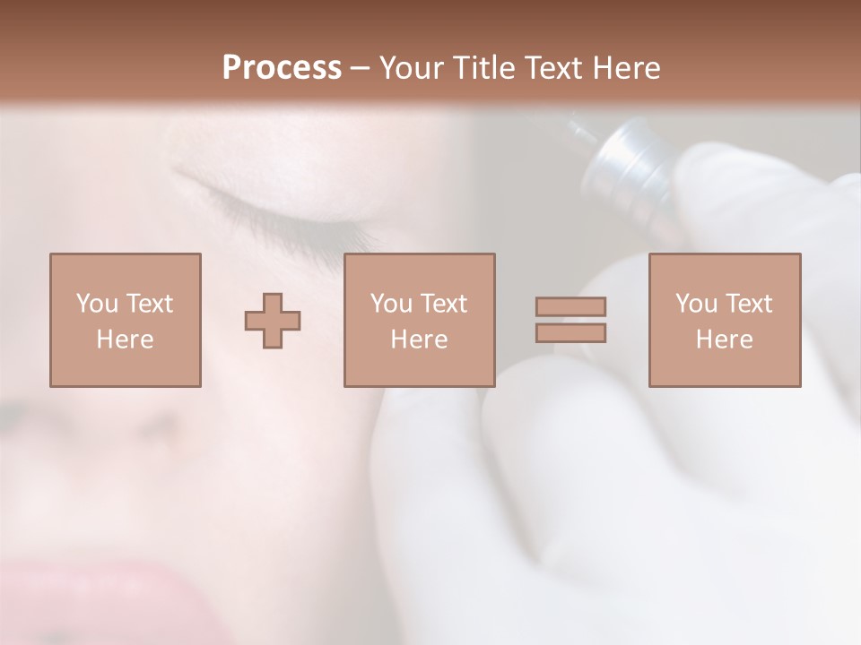 Care Trendy Face PowerPoint Template