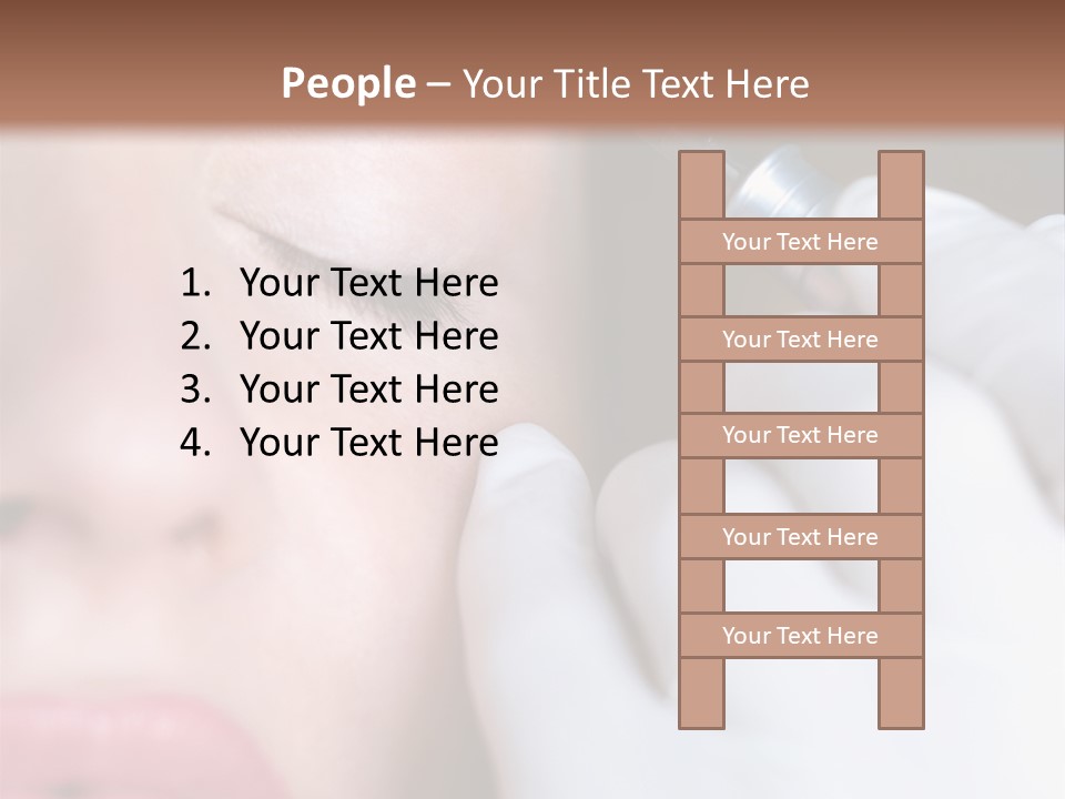 Care Trendy Face PowerPoint Template