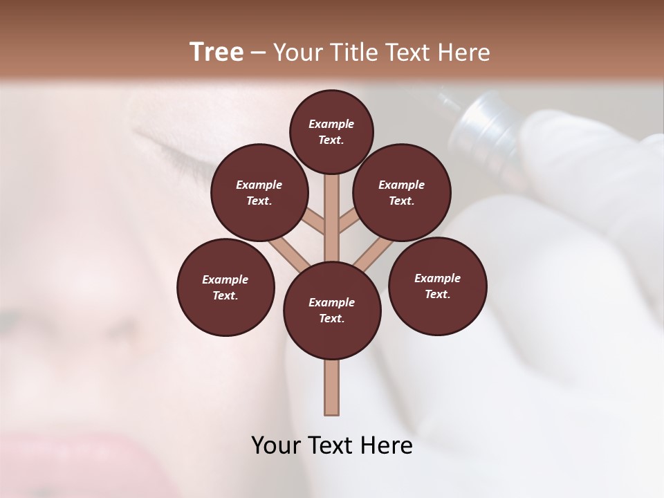 Care Trendy Face PowerPoint Template