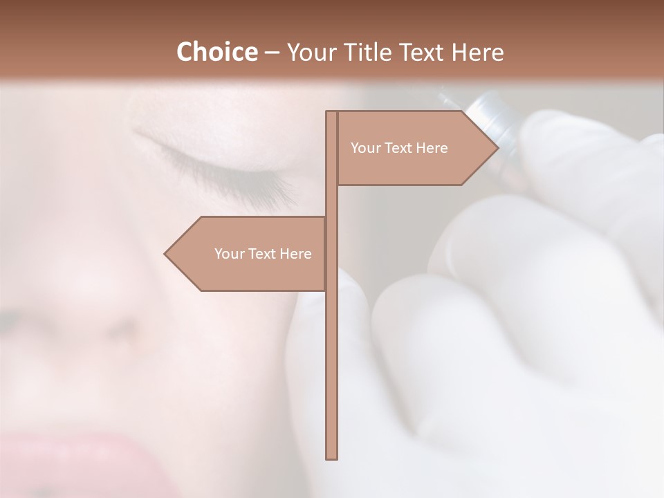 Care Trendy Face PowerPoint Template