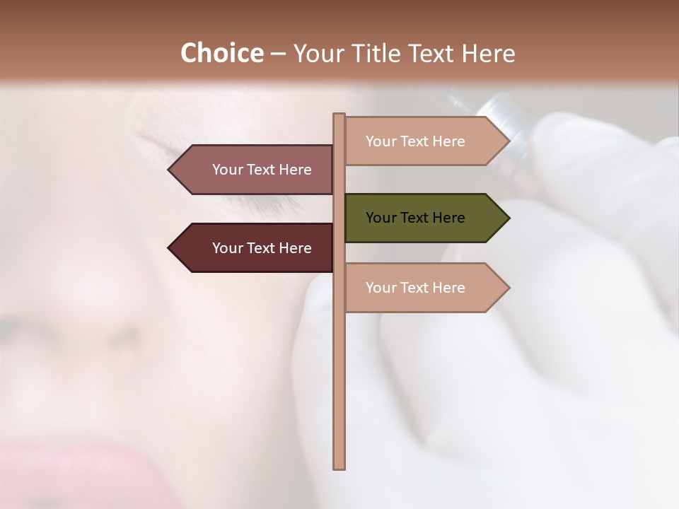 Care Trendy Face PowerPoint Template