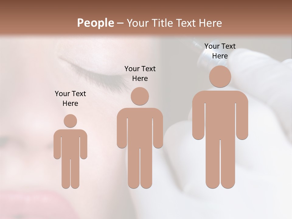 Care Trendy Face PowerPoint Template