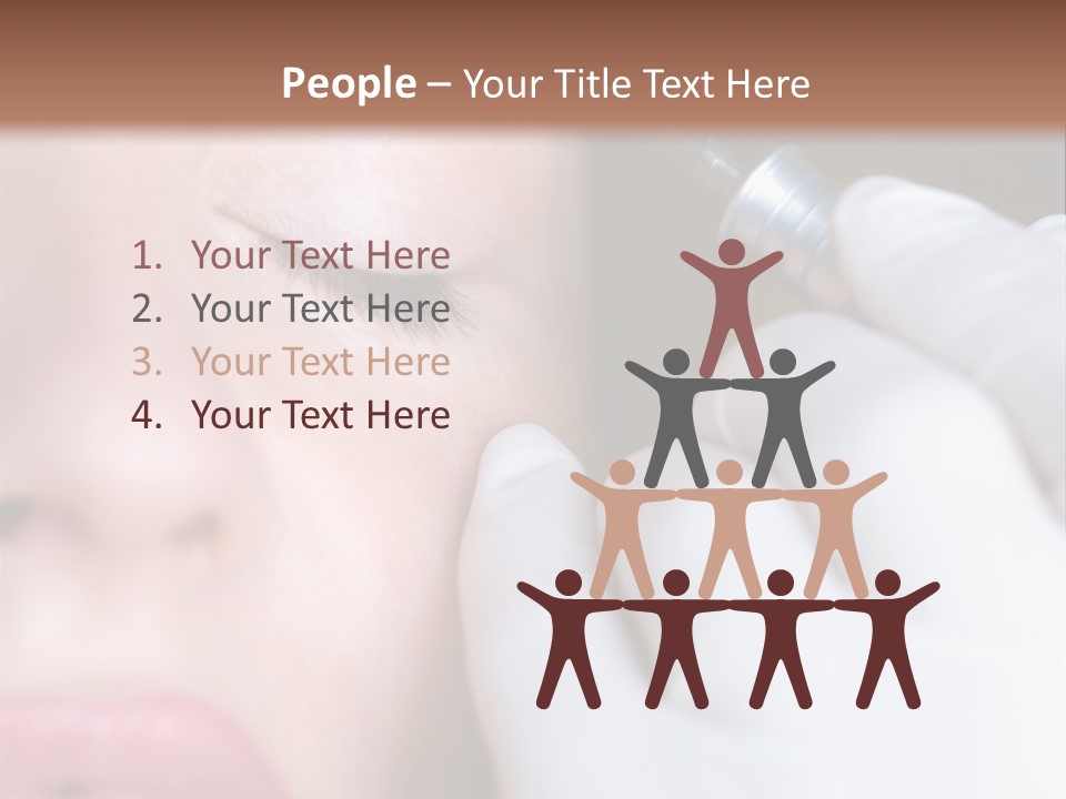 Care Trendy Face PowerPoint Template