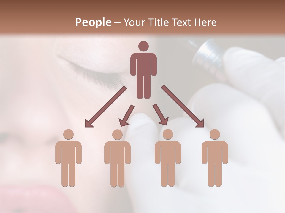 Care Trendy Face PowerPoint Template