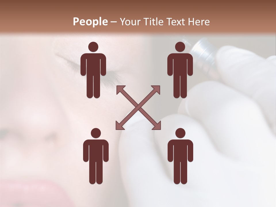 Care Trendy Face PowerPoint Template