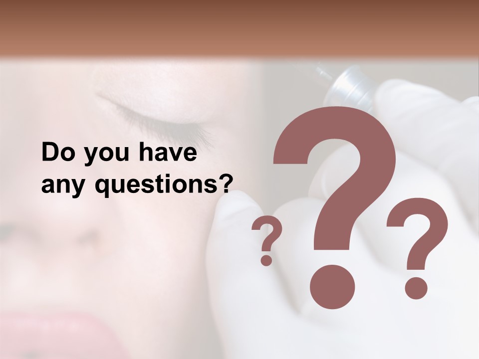 Care Trendy Face PowerPoint Template