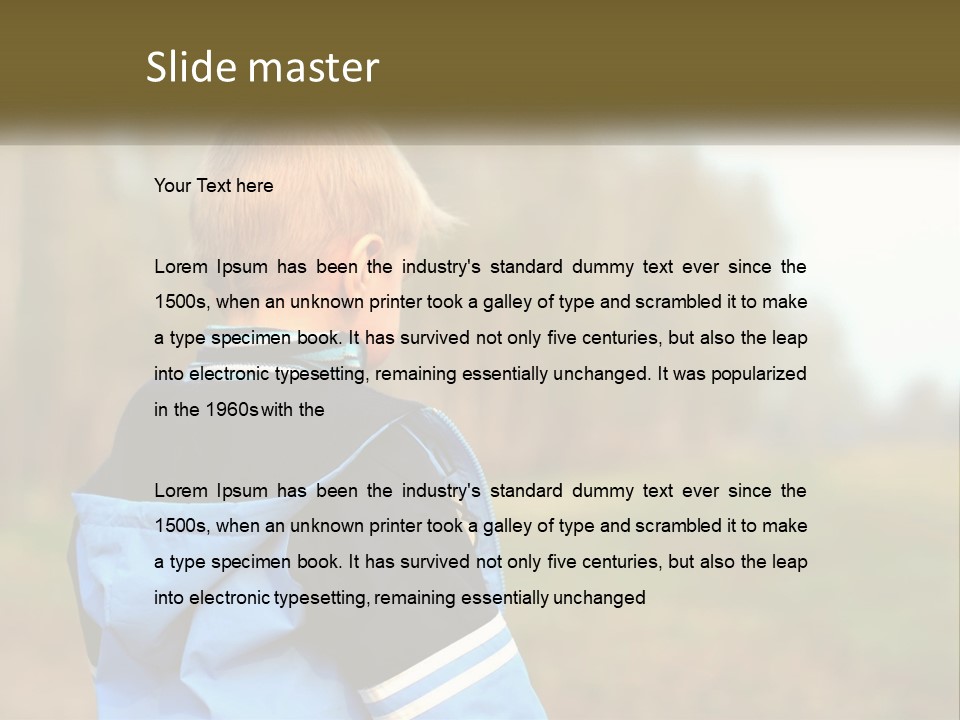 Fear Outdoors Clothing PowerPoint Template