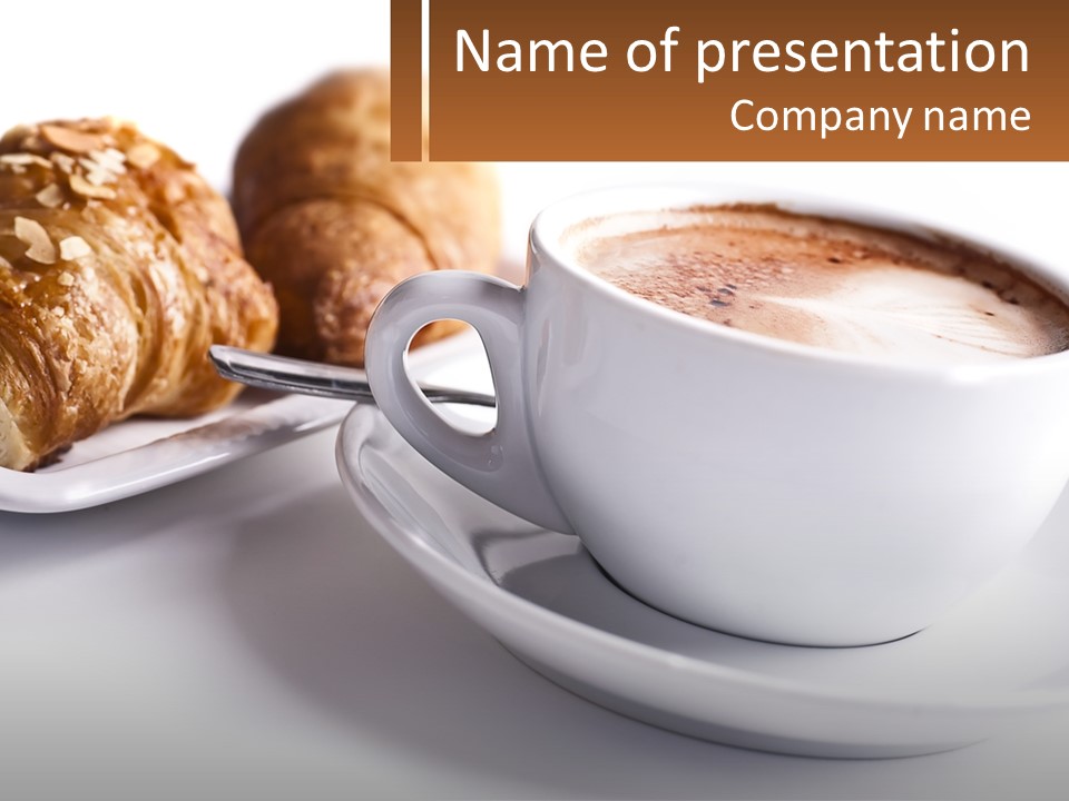 Isolated Caffeine Patisserie PowerPoint Template