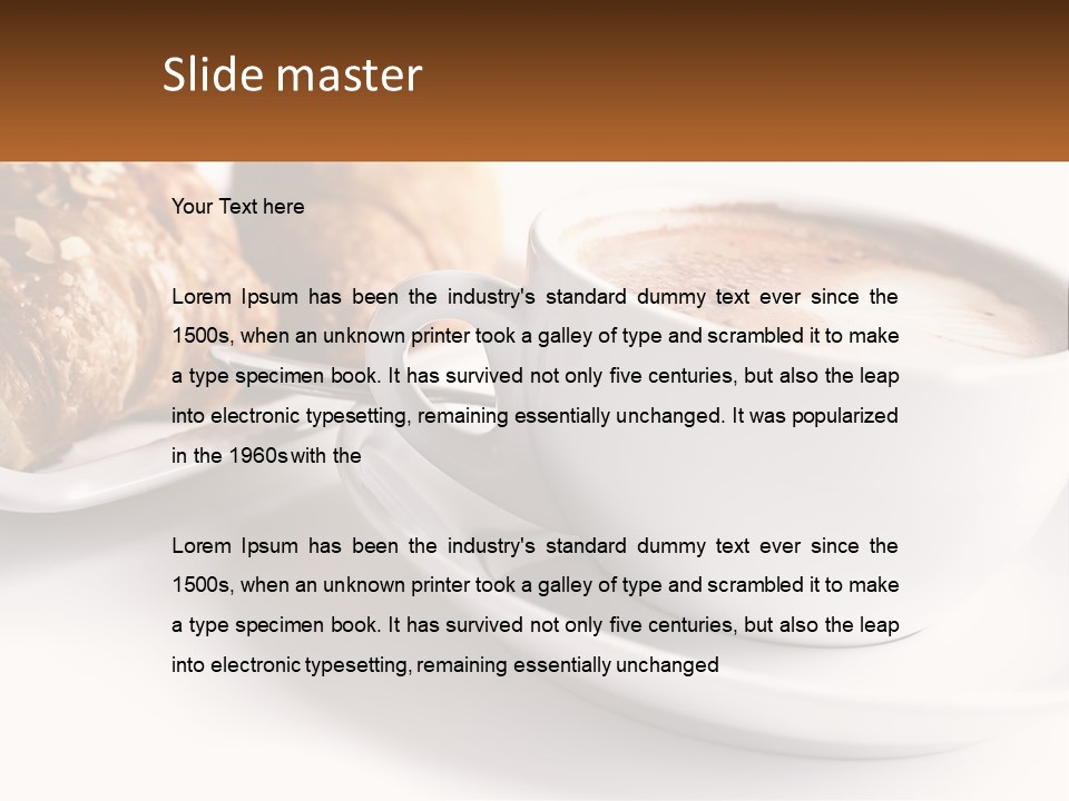 Isolated Caffeine Patisserie PowerPoint Template