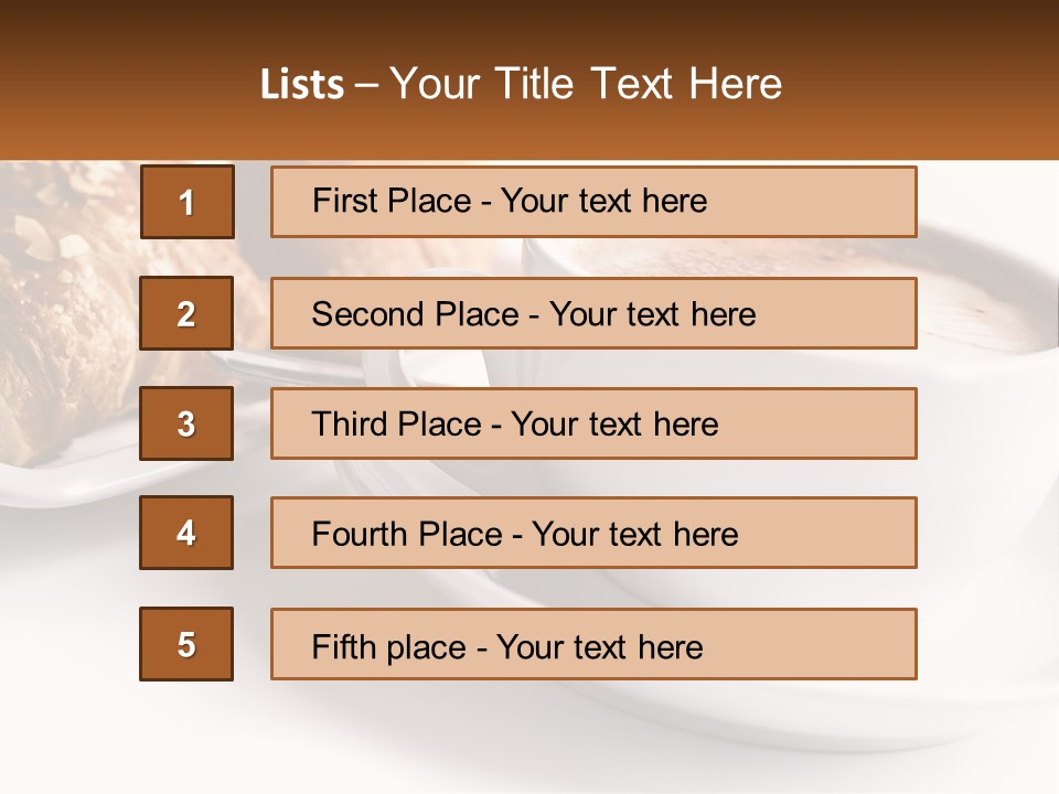 Isolated Caffeine Patisserie PowerPoint Template