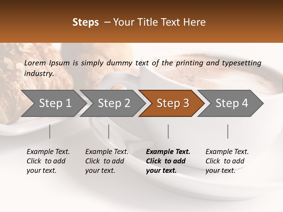 Isolated Caffeine Patisserie PowerPoint Template