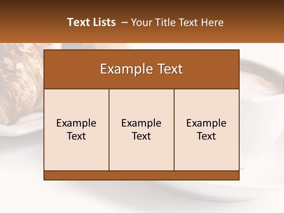 Isolated Caffeine Patisserie PowerPoint Template