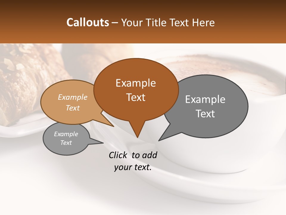 Isolated Caffeine Patisserie PowerPoint Template