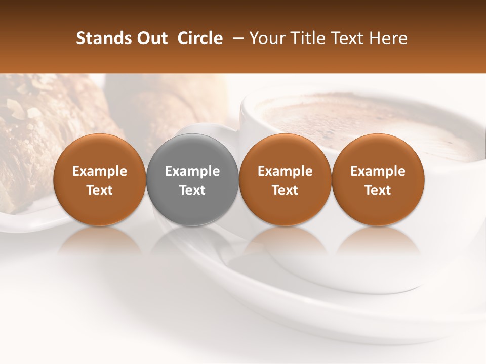 Isolated Caffeine Patisserie PowerPoint Template