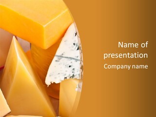 Hole Delicious Cheddar PowerPoint Template