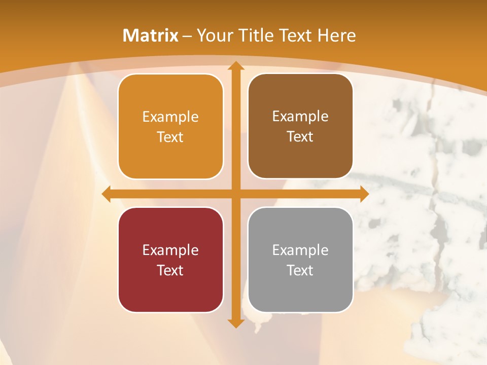 Hole Delicious Cheddar PowerPoint Template